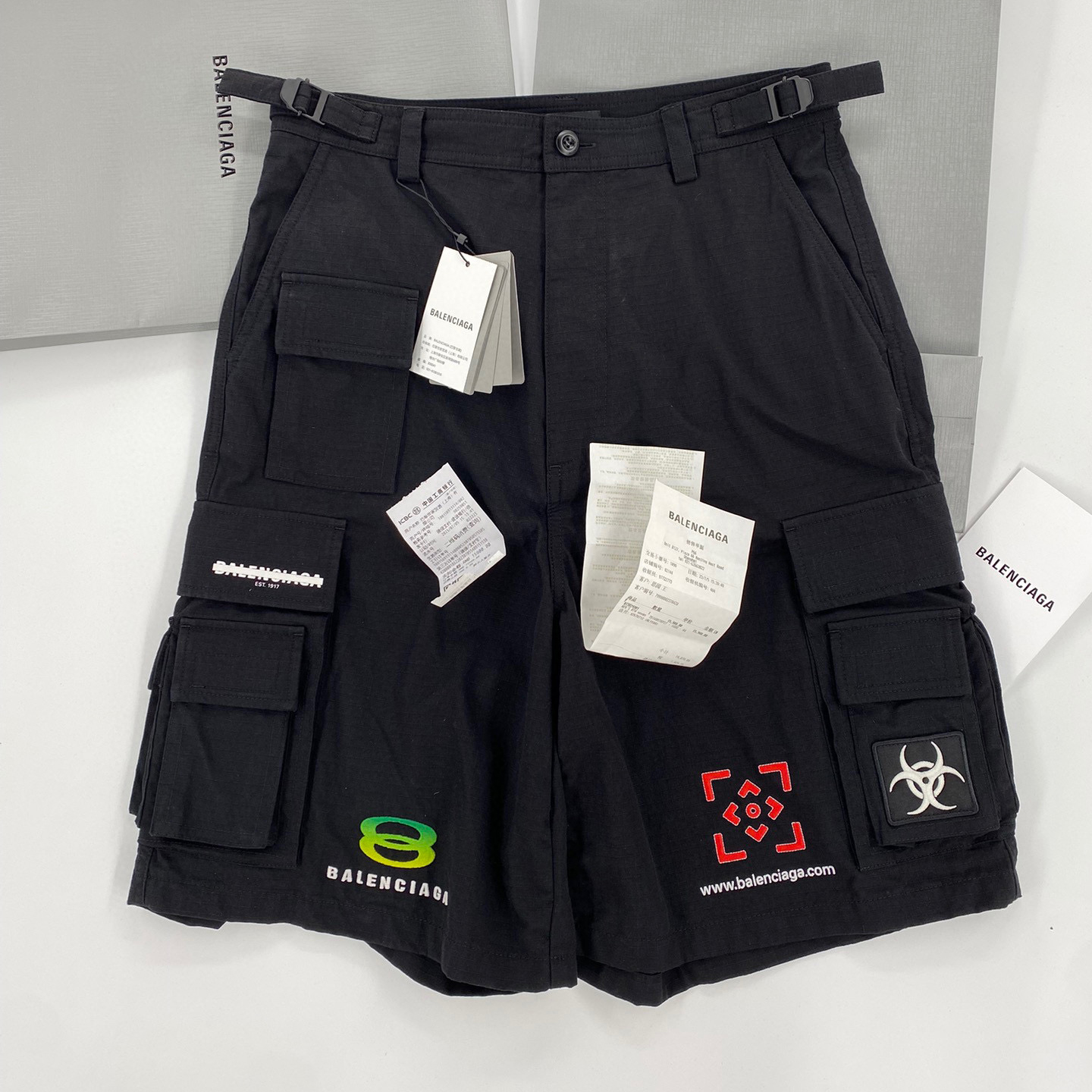 Balenciaga NIGO Black Summer Sportswear Shorts #nigo95115