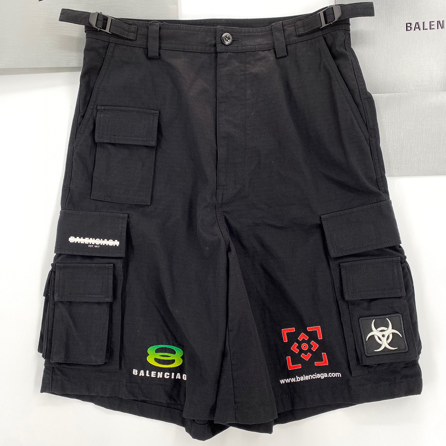 Balenciaga NIGO Black Summer Sportswear Shorts #nigo95115