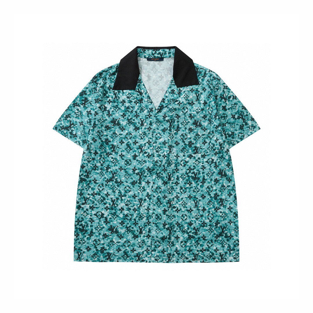 Louis Vuitton NIGO Man Summer Printed Short Sleeved Shirt #nigo95122