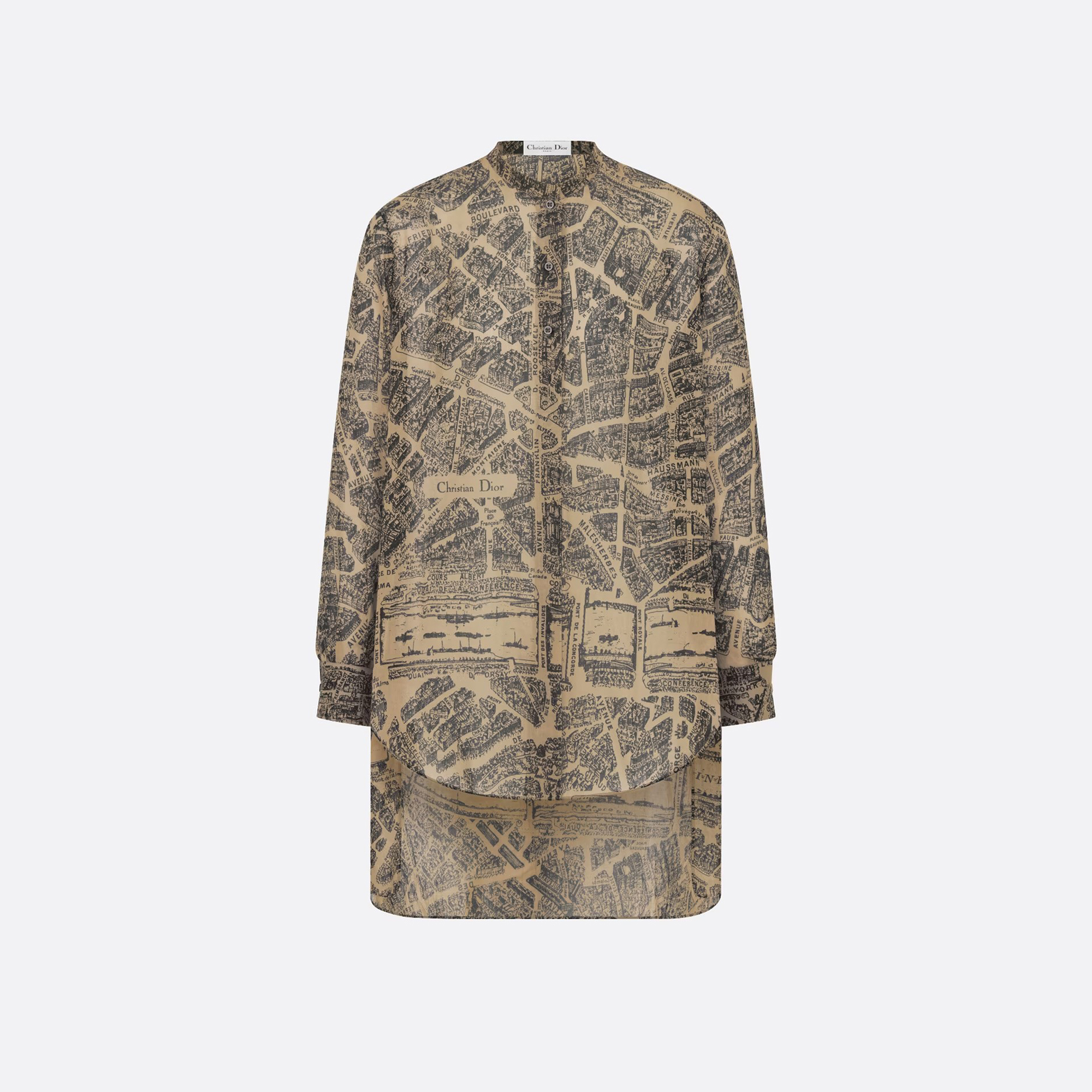 Dior NIGO Woman Printed Long Sleeved Shirt Half Length Skirt Set #nigo21478