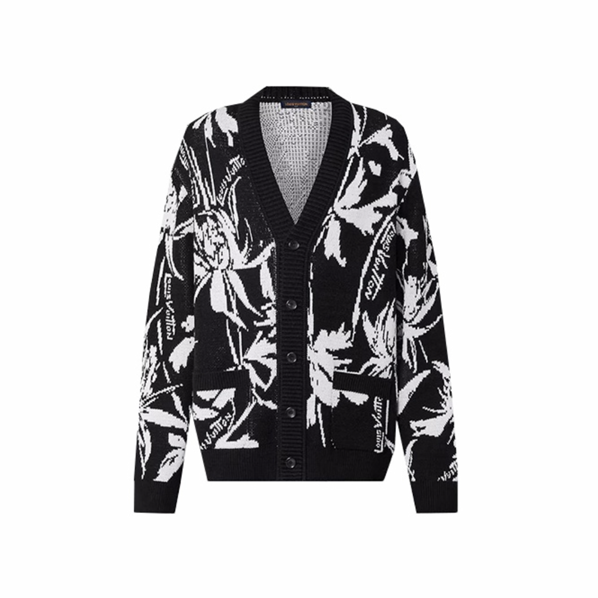 Louis Vuitton NIGO Woman Printed Long Sleeved Loose Knit Cardigan #nigo21472
