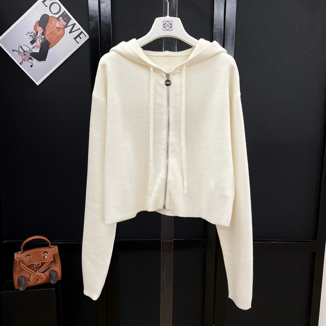 Loewe NIGO Woman Spring and Autumn Long Sleeve Hooded Zipper Coat Jacket #nigo21491