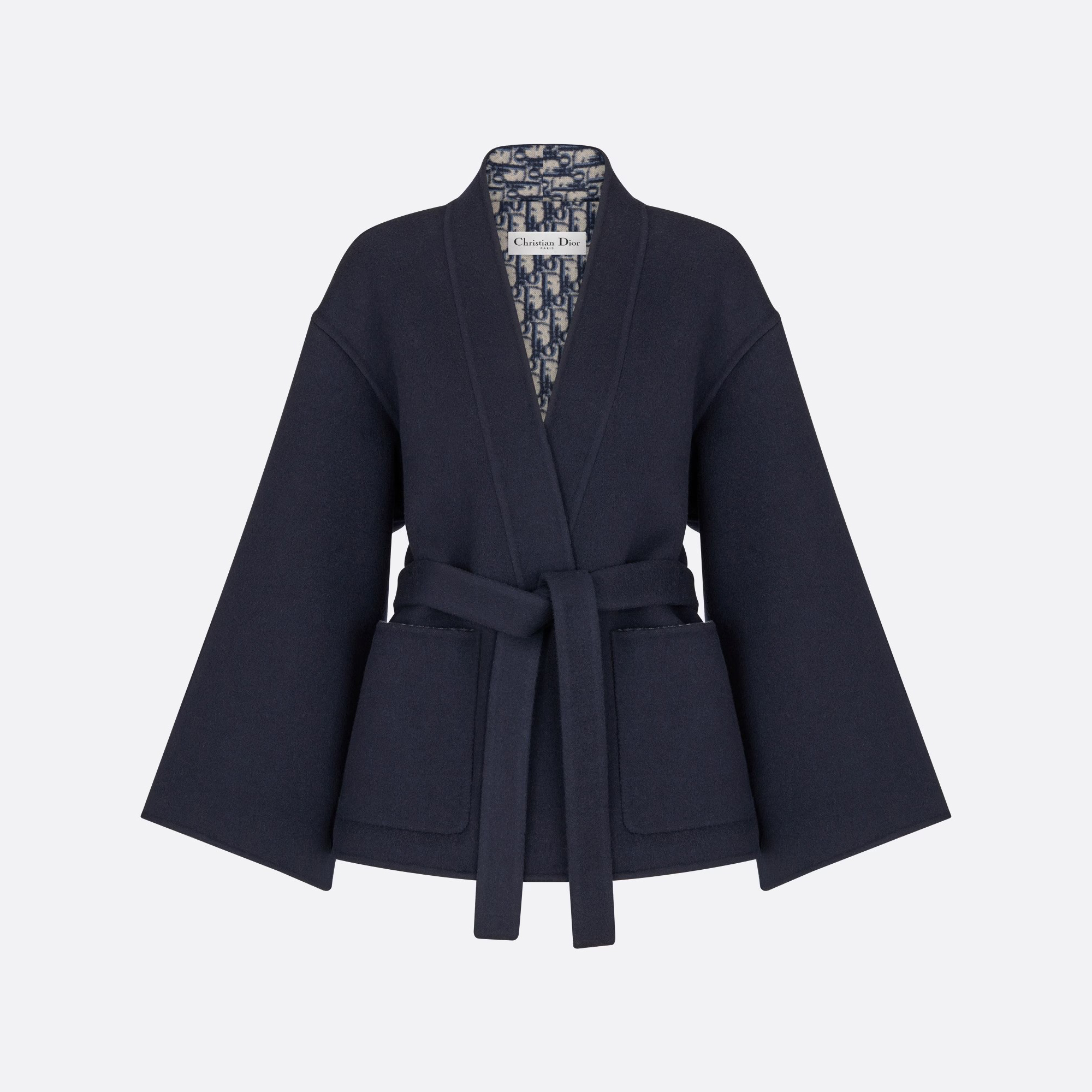 Dior Long Sleeved Waistband Cape Jacket #nigo21511