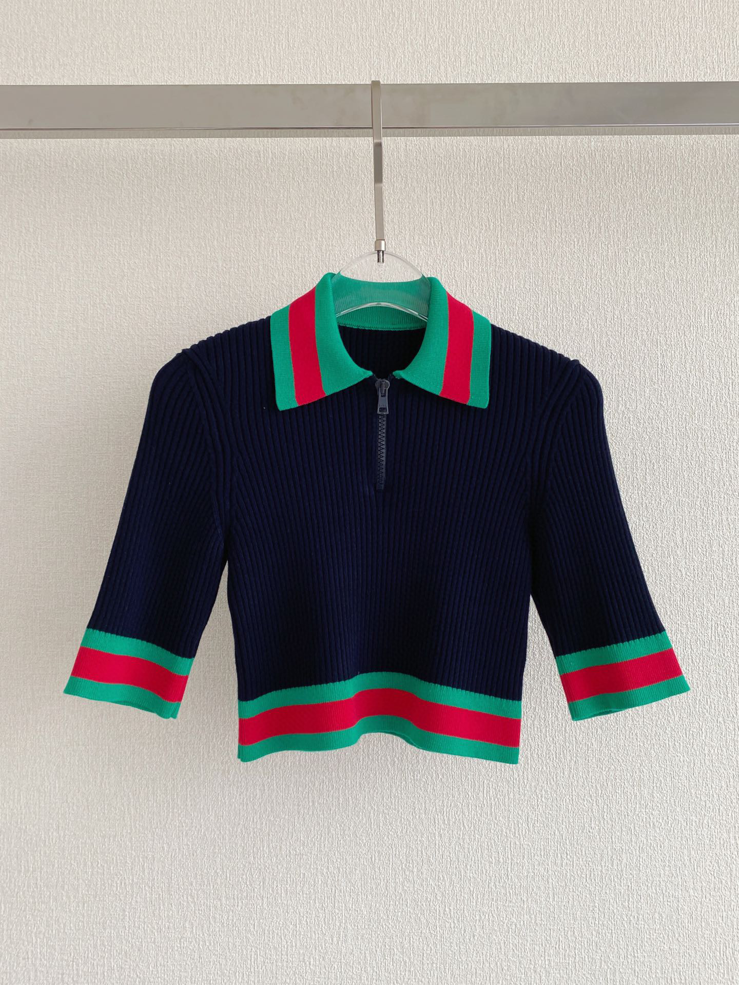 Gucci NIGO Woman Black Slim Fit Polo Short Sleeve Set #nigo21519