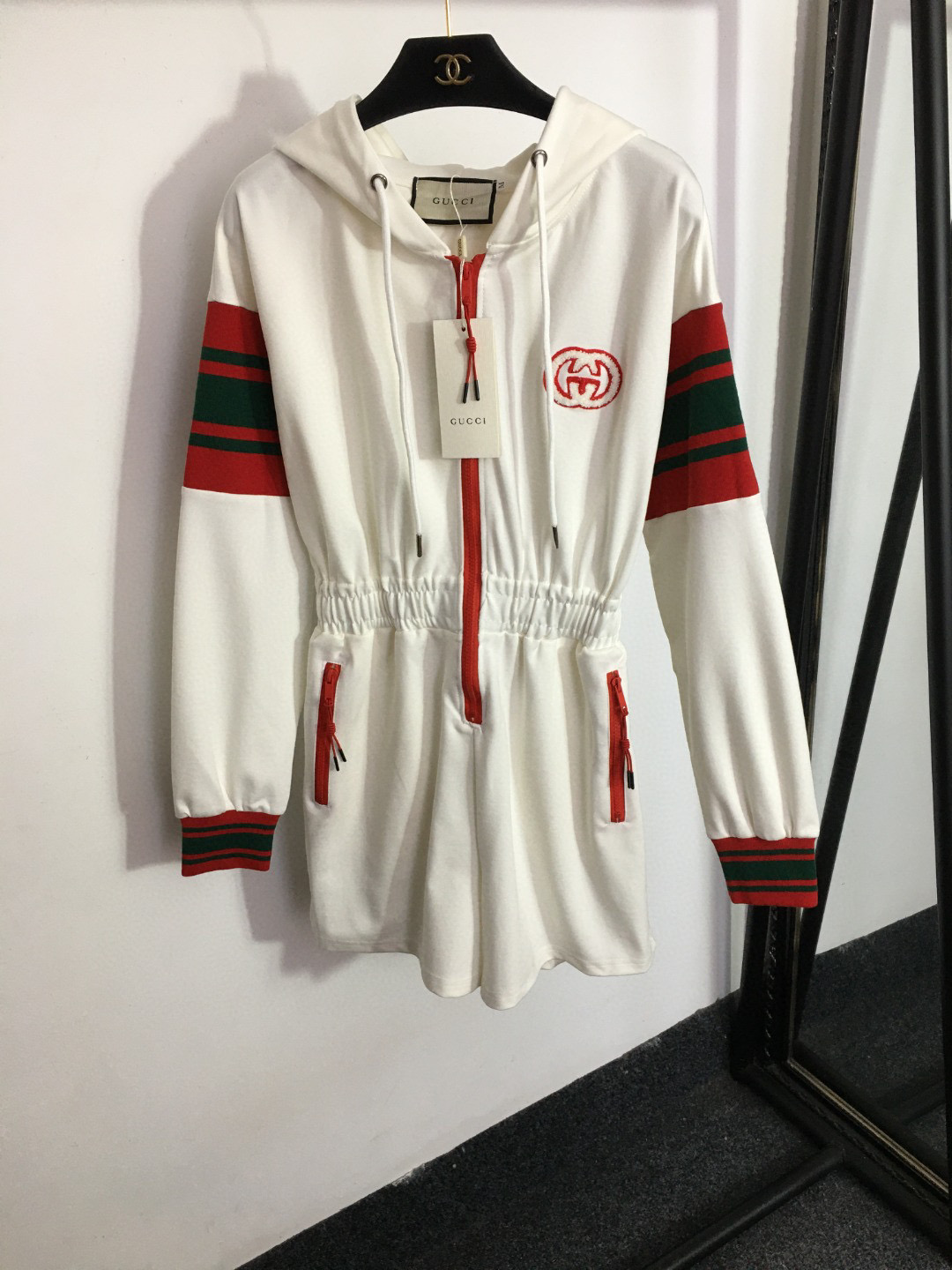 Gucci NIGO Woman Long Sleeved Hooded Jumpsuit #nigo21518
