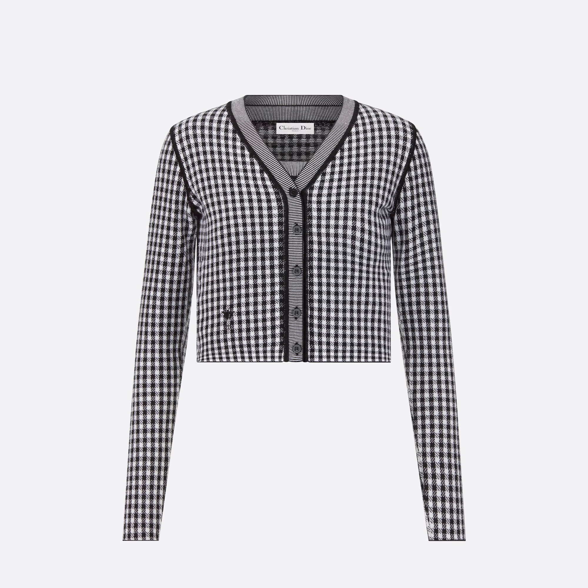 Dior NIGO Woman Knitted Long Sleeved Cardigan Strap Vest Two-Piece Set #nigo21513