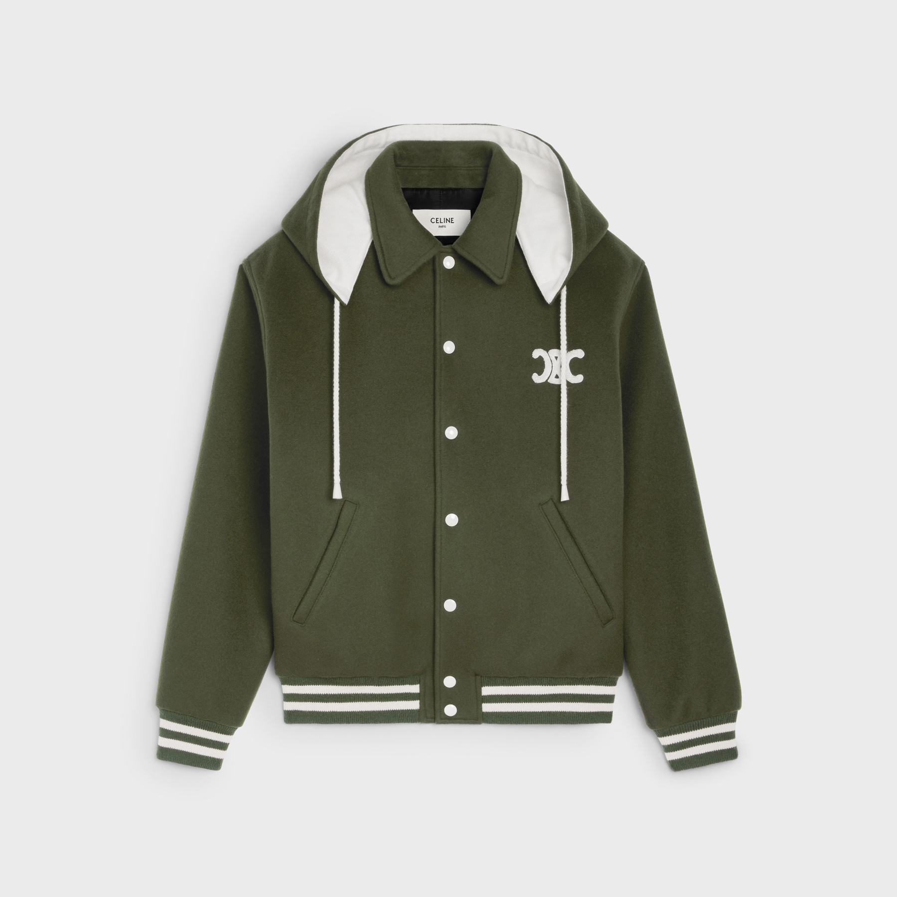 Celine NIGO Woman Long Sleeved Hooded Baseball Jacket Jacket #nigo21532