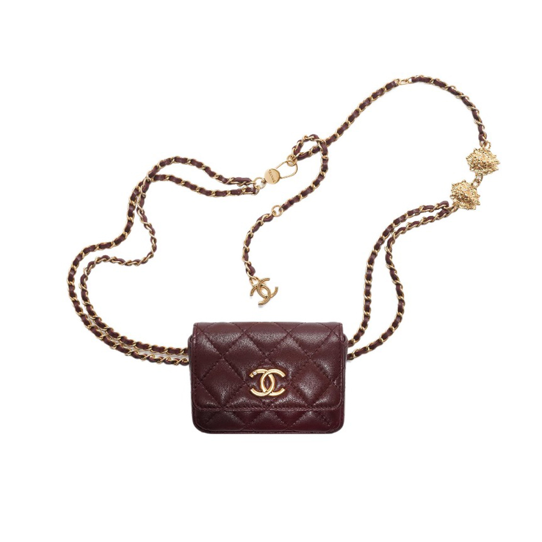 Chanel NIGO Leather Chain Waist Bag #nigo21537