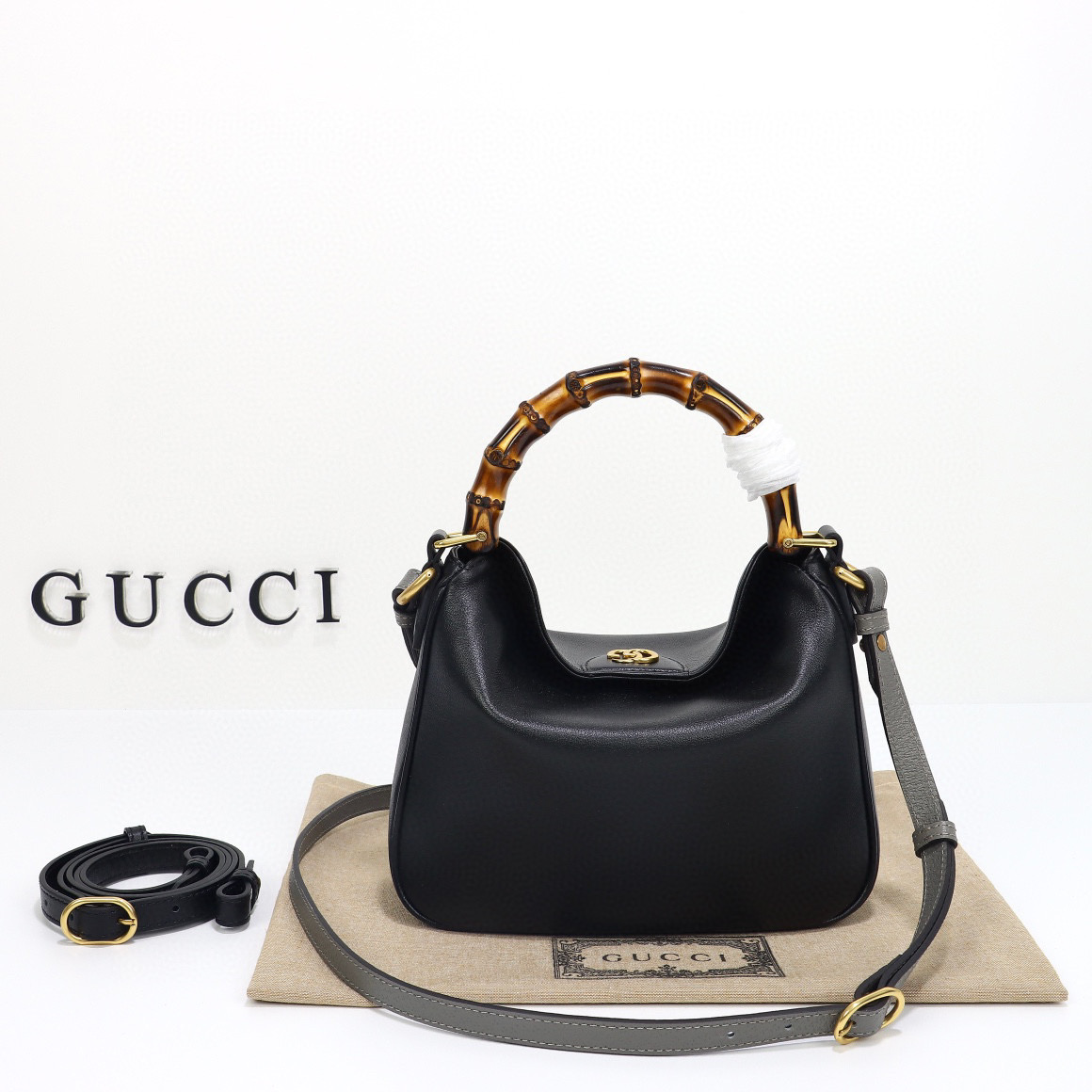Gucci NIGO Black Leather Carrying Bag #nigo21539