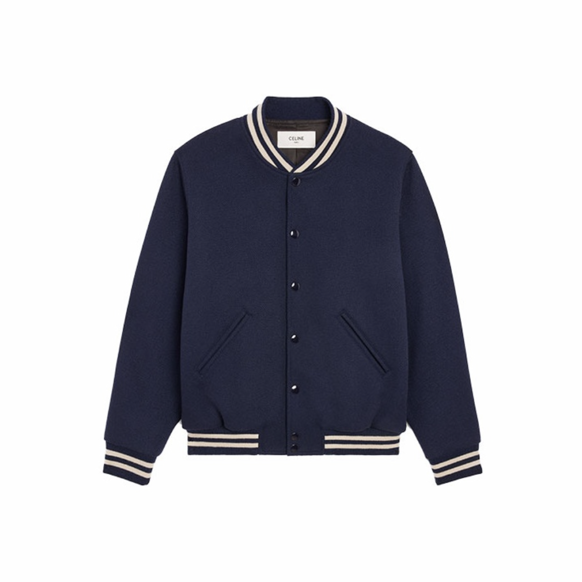 Celine NIGO Woman Navy Striped Baseball Jacket Jacket #nigo21549