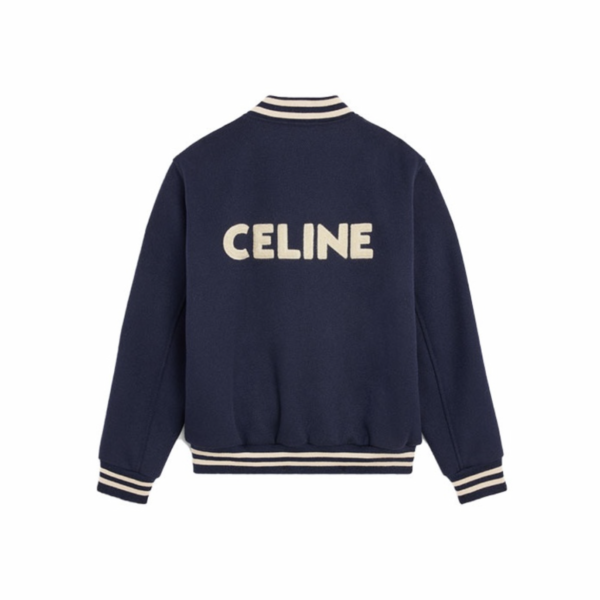 Celine NIGO Woman Navy Striped Baseball Jacket Jacket #nigo21549
