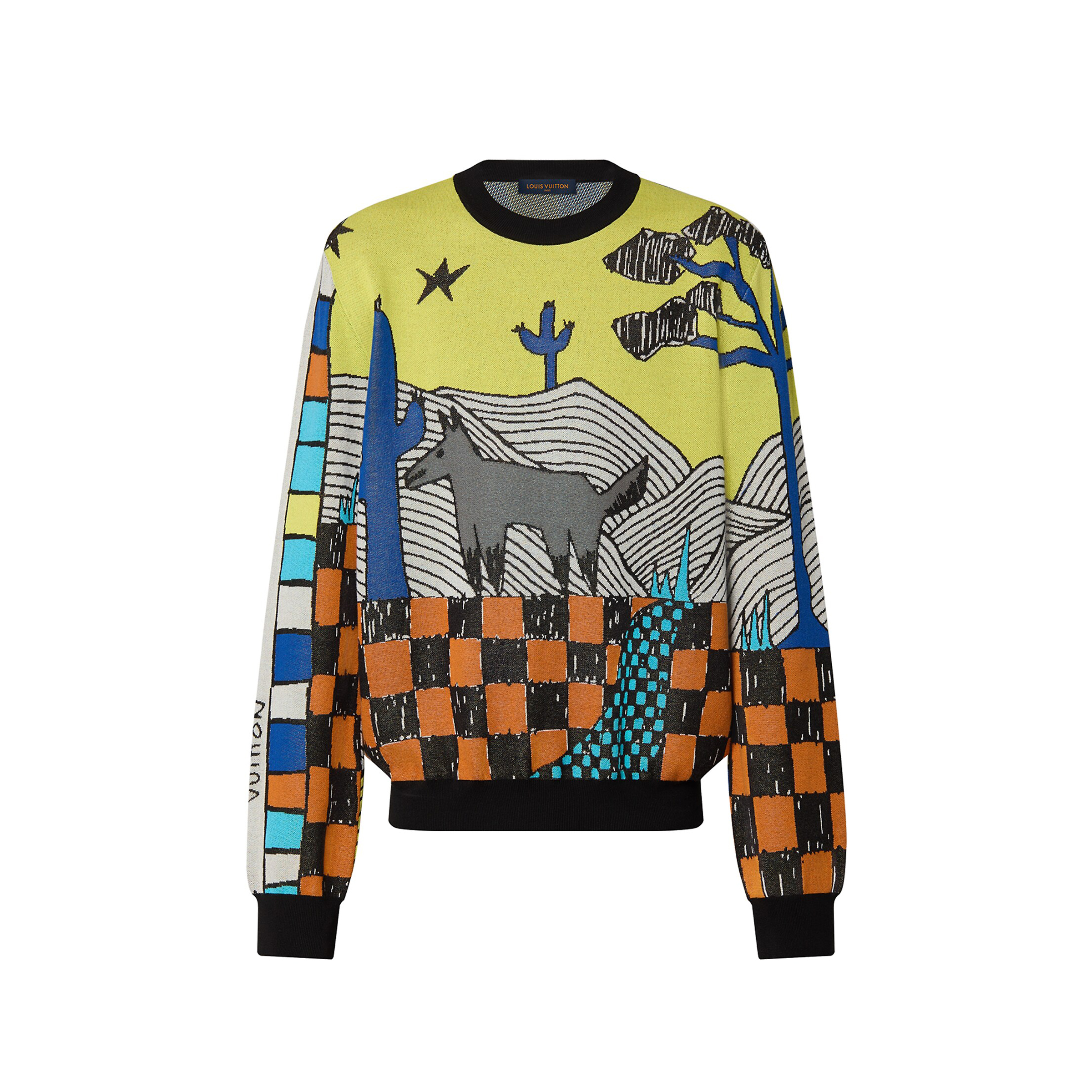 Louis Vuitton NIGO Cartoon Pattern Knitted Sweater #nigo95164