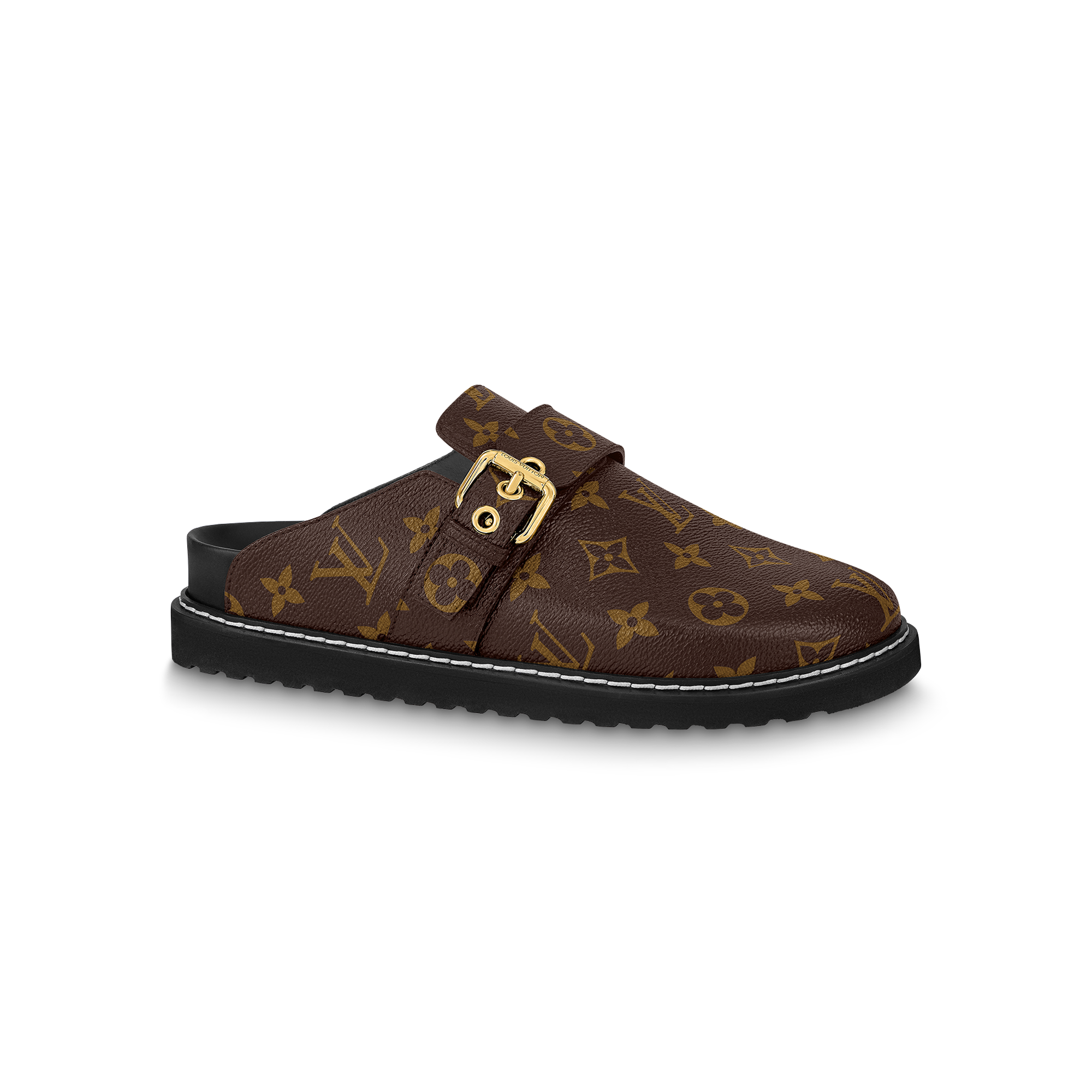 Louis Vuitton NIGO Leather Printed Half Slippers Shoes #nigo21595
