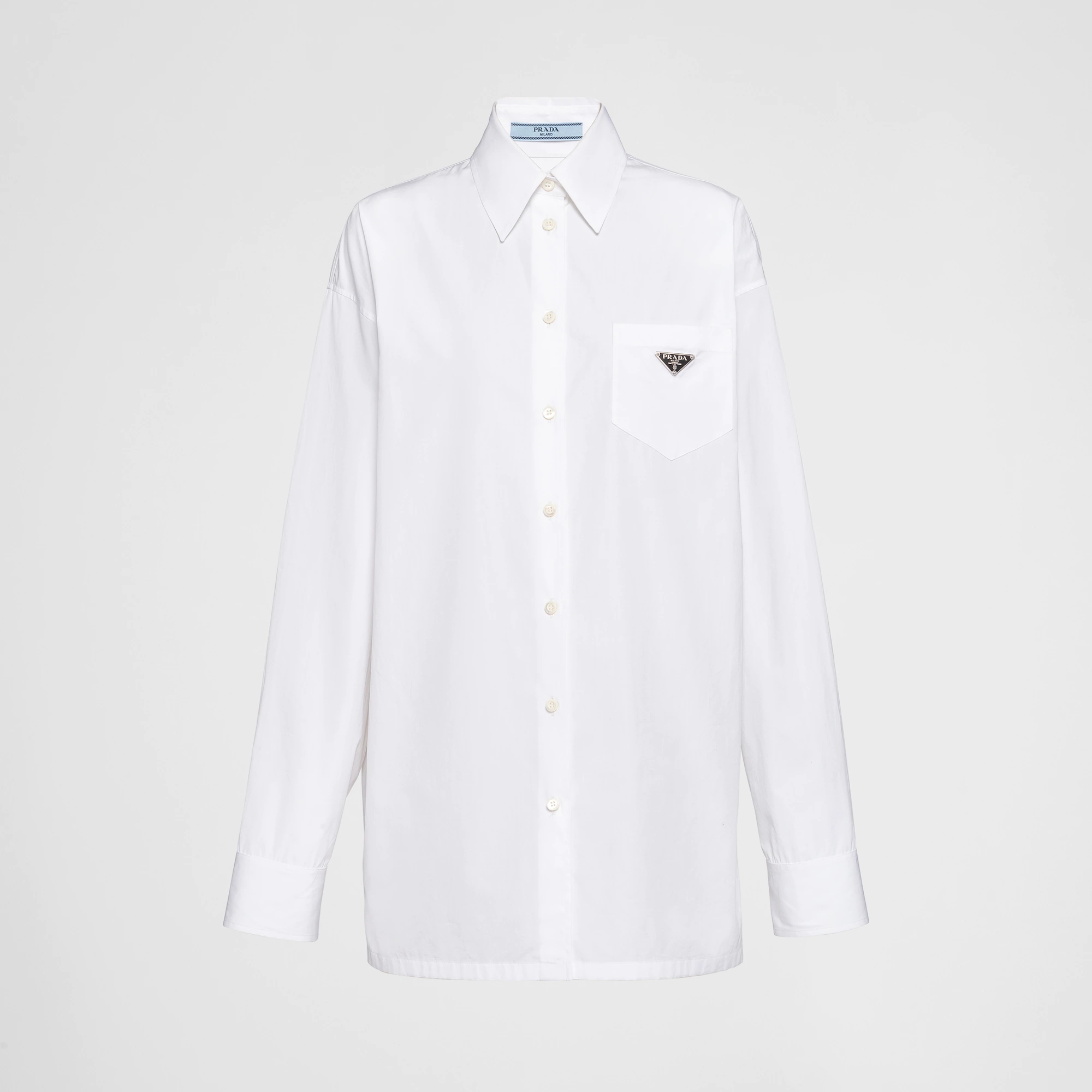Prada NIGO Long Sleeved Cotton White Shirt #nigo57617