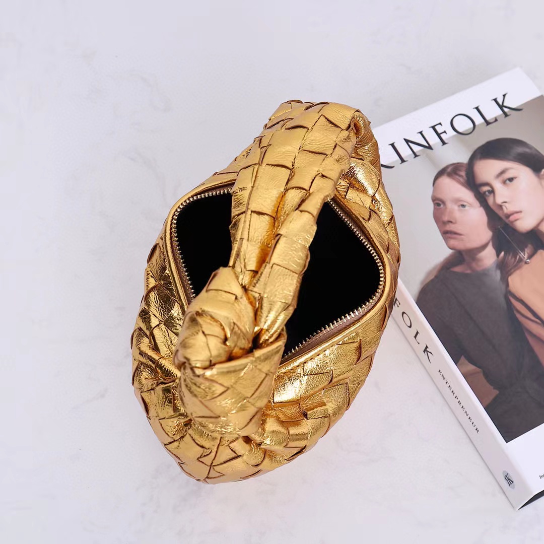 BOTTEGA VENETA NIGO Gold Woven Cloud Handbag Bag Bags #nigo56684