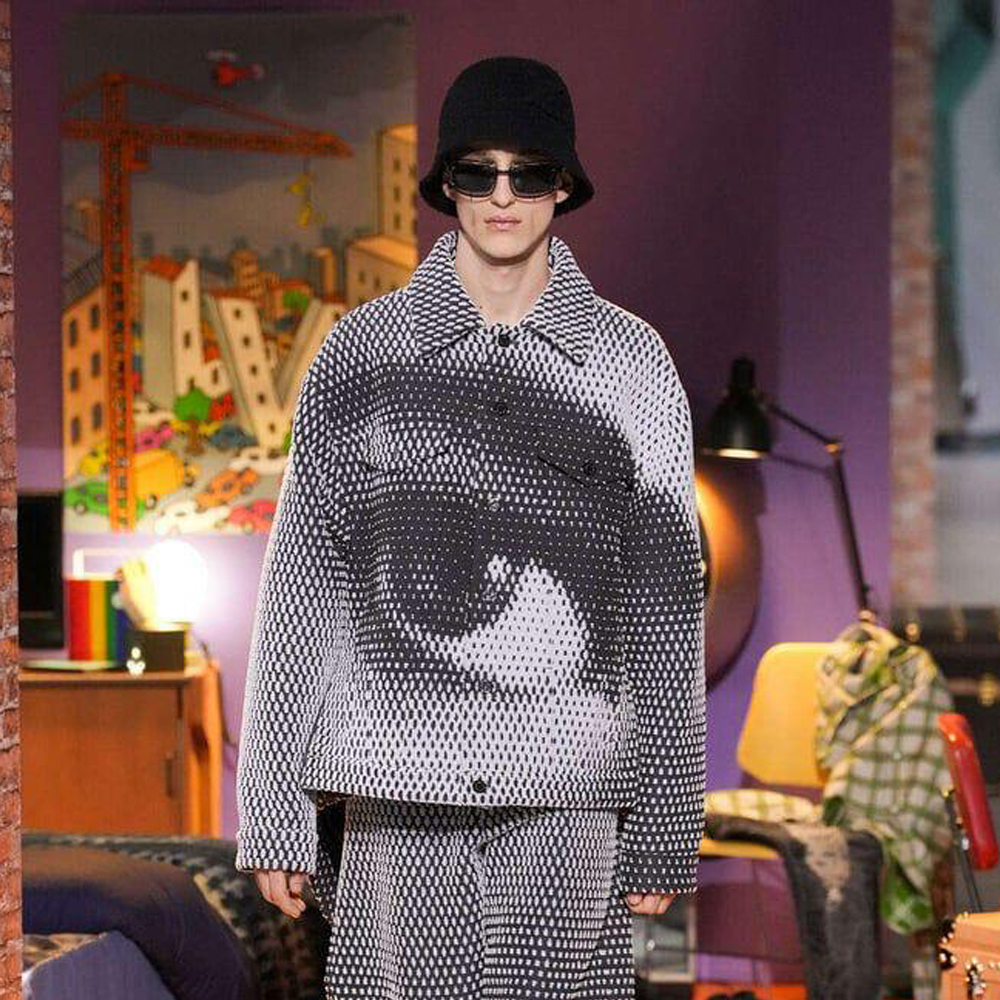 NIGO Long Sleeved Printed Buttoned Shirt Jacket #nigo21596