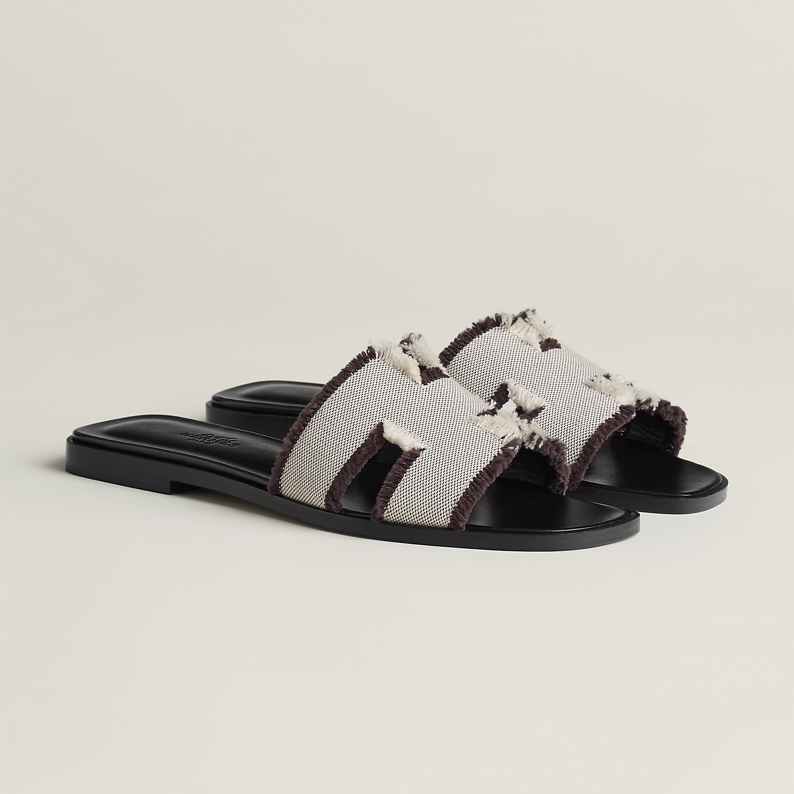 Hermes NIGO Canvas Flat Bottomed Slippers shoes #nigo57598