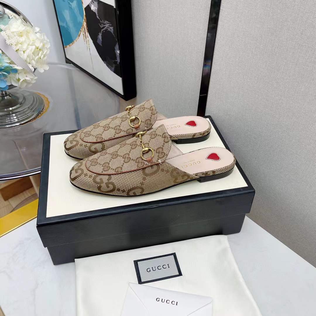 GUCCI Leather Half Slipper Shoes #nigo53188