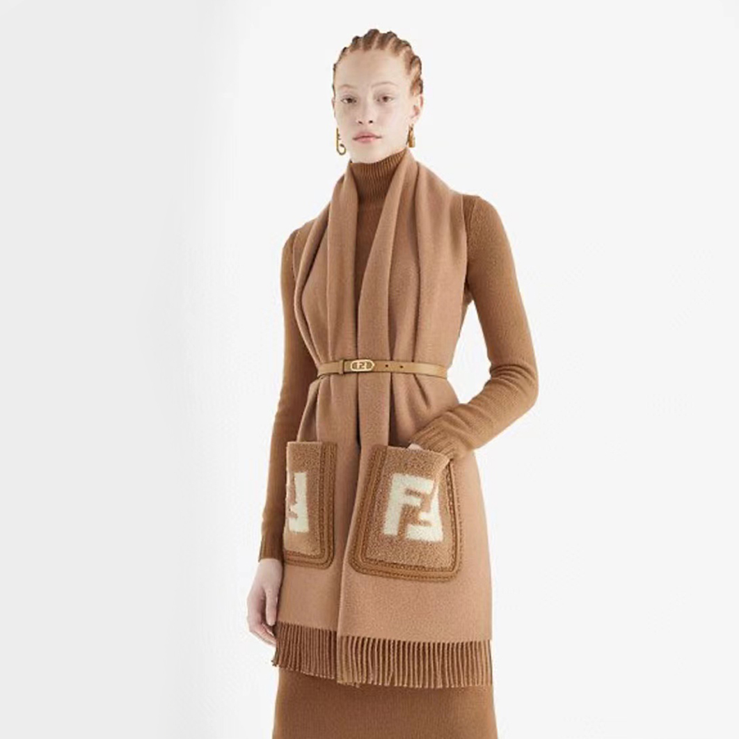 FENDI Wool Cashmere Blend Long Scarf #nigo52319
