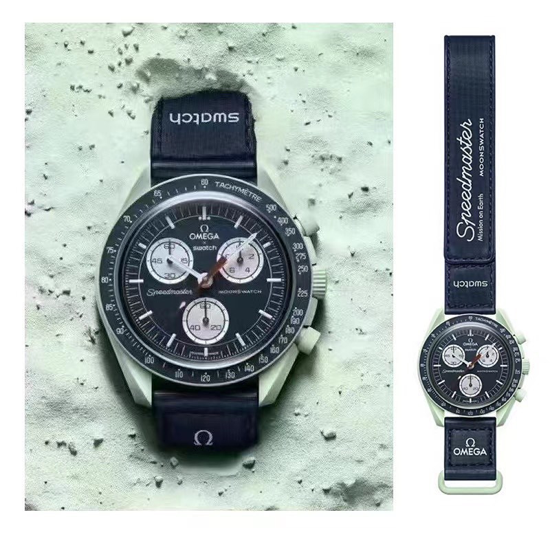 OMEGA Quartz Ceramic Planet 42mm Magic Wristband Casual Watch #nigo81212