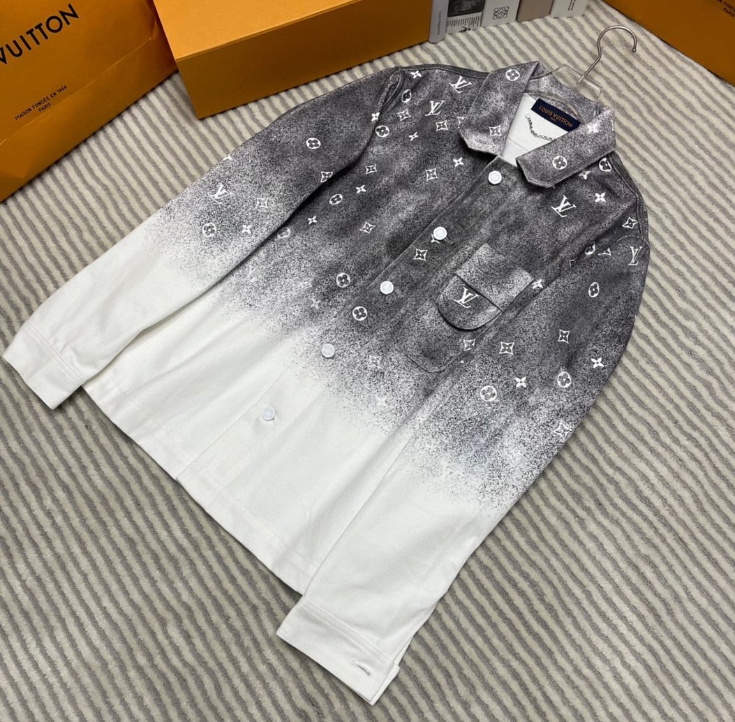 Louis Vuitton Starry Gradient Denim Jacket #nigo6434