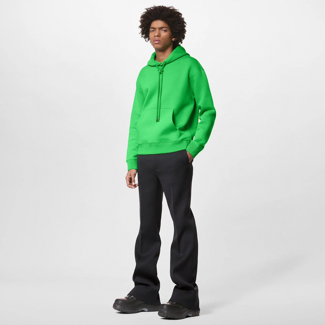 Louis Vuitton NIGO Green Hooded Sweatshirt Pullover #nigo95163