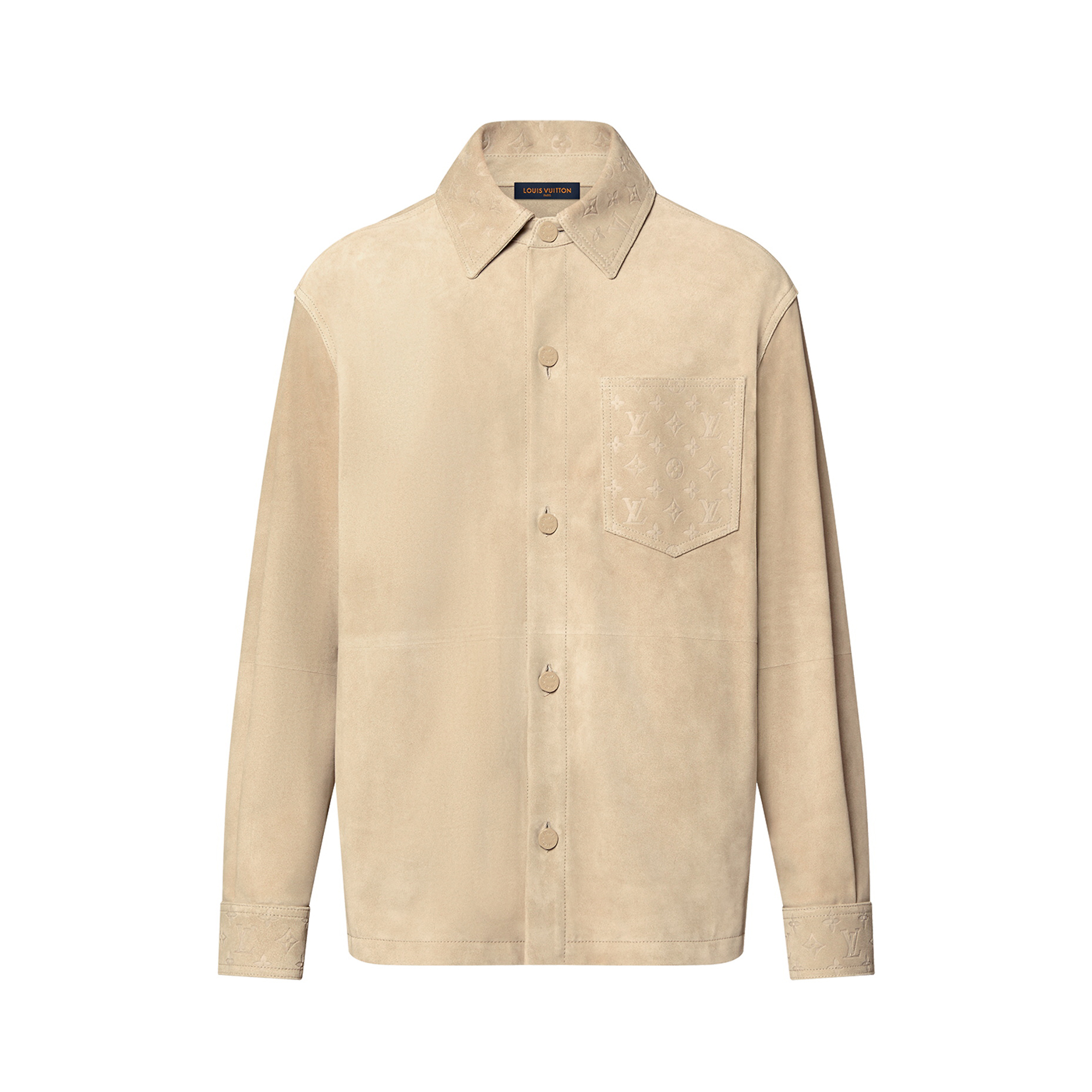 Louis Vuitton NIGO Suede Long Sleeve Jacket Shirt #nigo95155