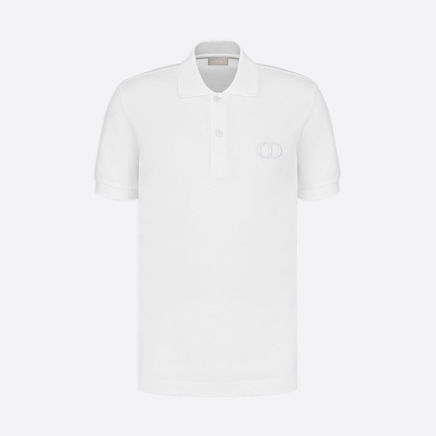 DIOR Solid Embroidered Logo Short Sleeve Polo Shirt #nigo4826