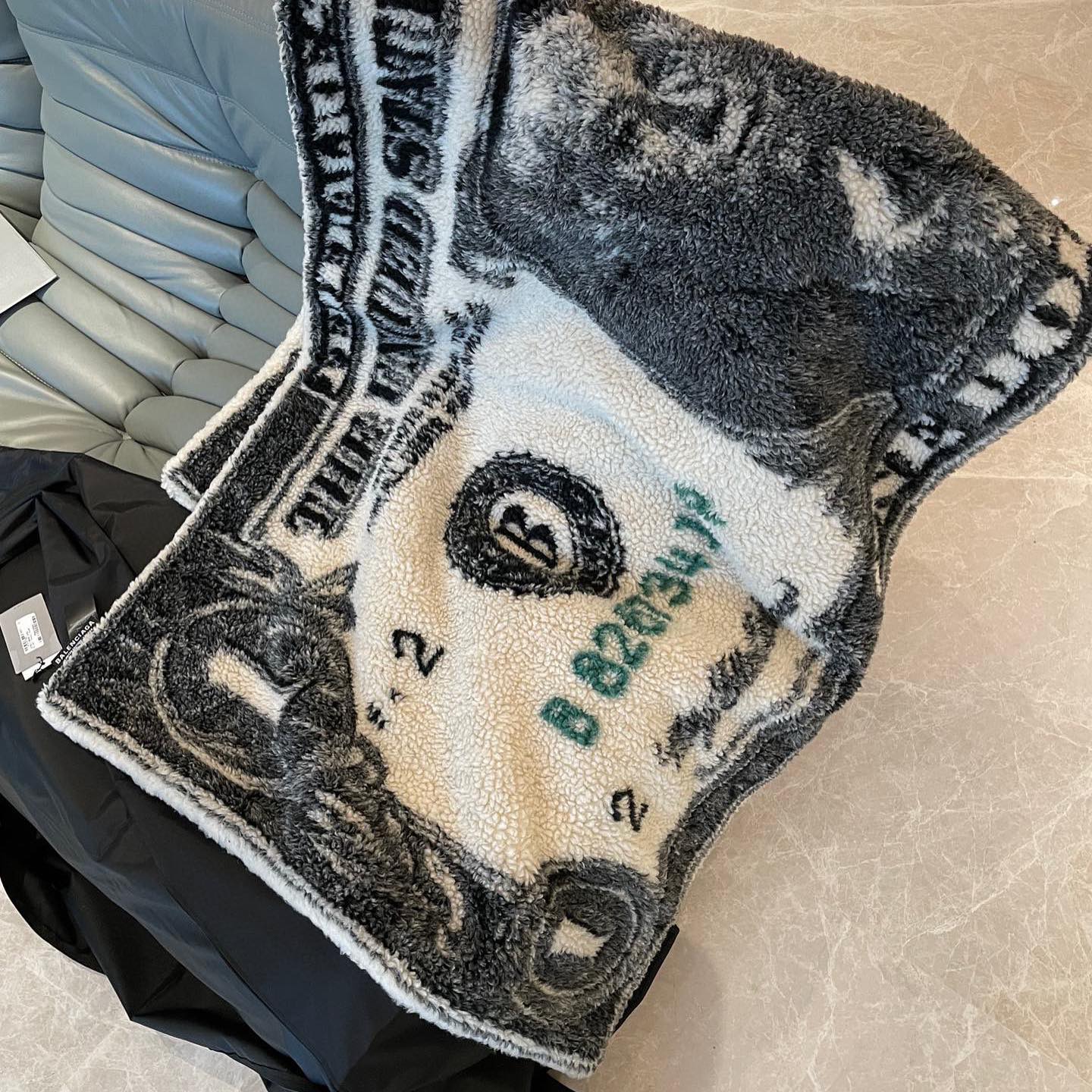 Balenciaga Wool Shawl Blanket Scarf #nigo3474