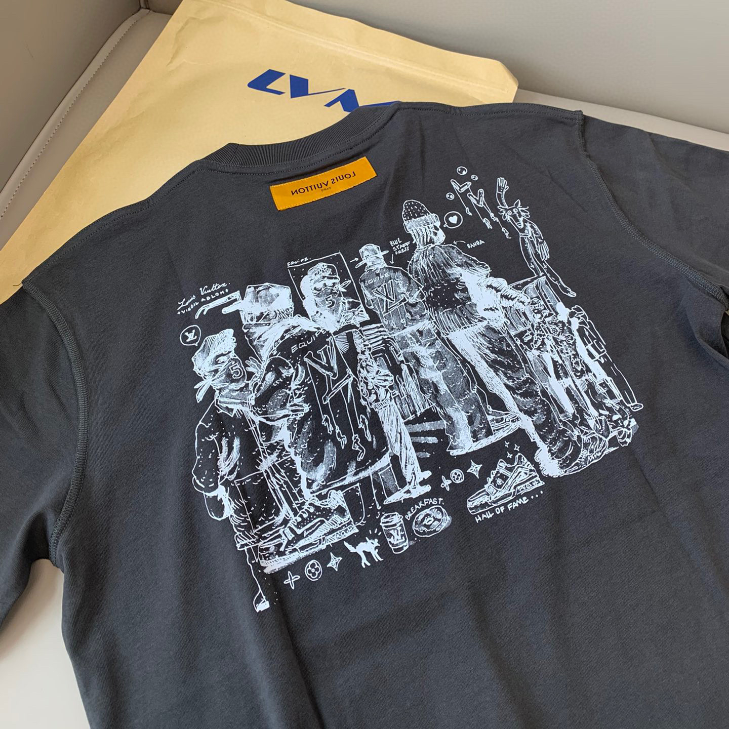 Louis Vuitton NIGO Cotton Printed Letter Short Sleeved T-shirt #nigo21629