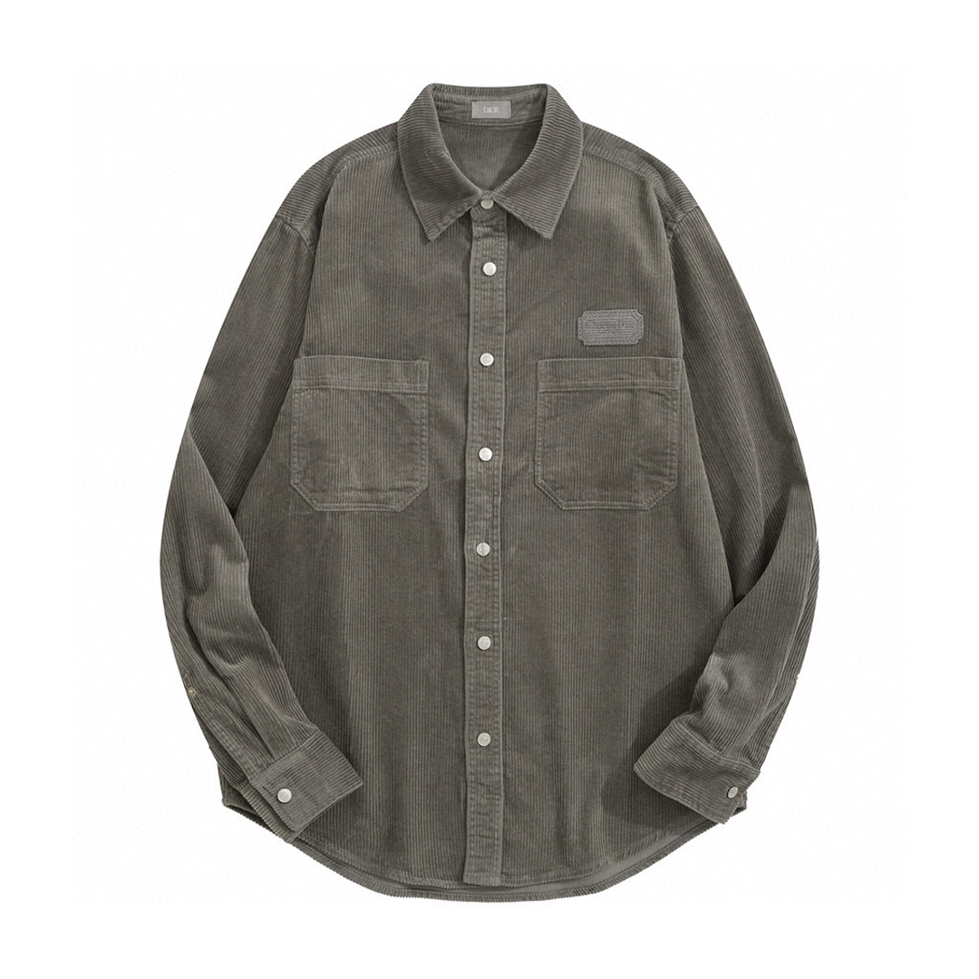 Dior NIGO Man Corduroy Long Sleeve Shirt Jacket #nigo96115