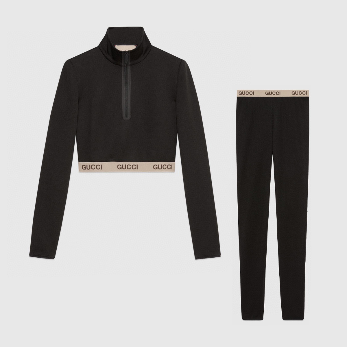 Gucci NIGO Black Tight Fitting Fitness Suit #nigo21562
