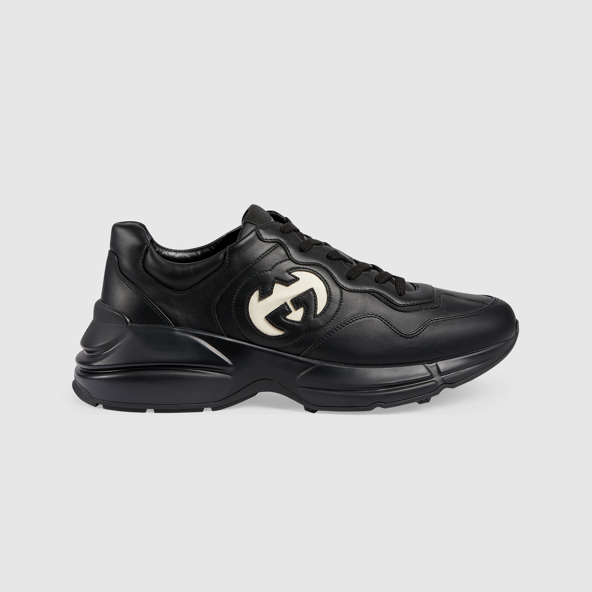 Gucci NIGO Leather Lace-Up Low-Top Sneakers Shoes #nigo96122