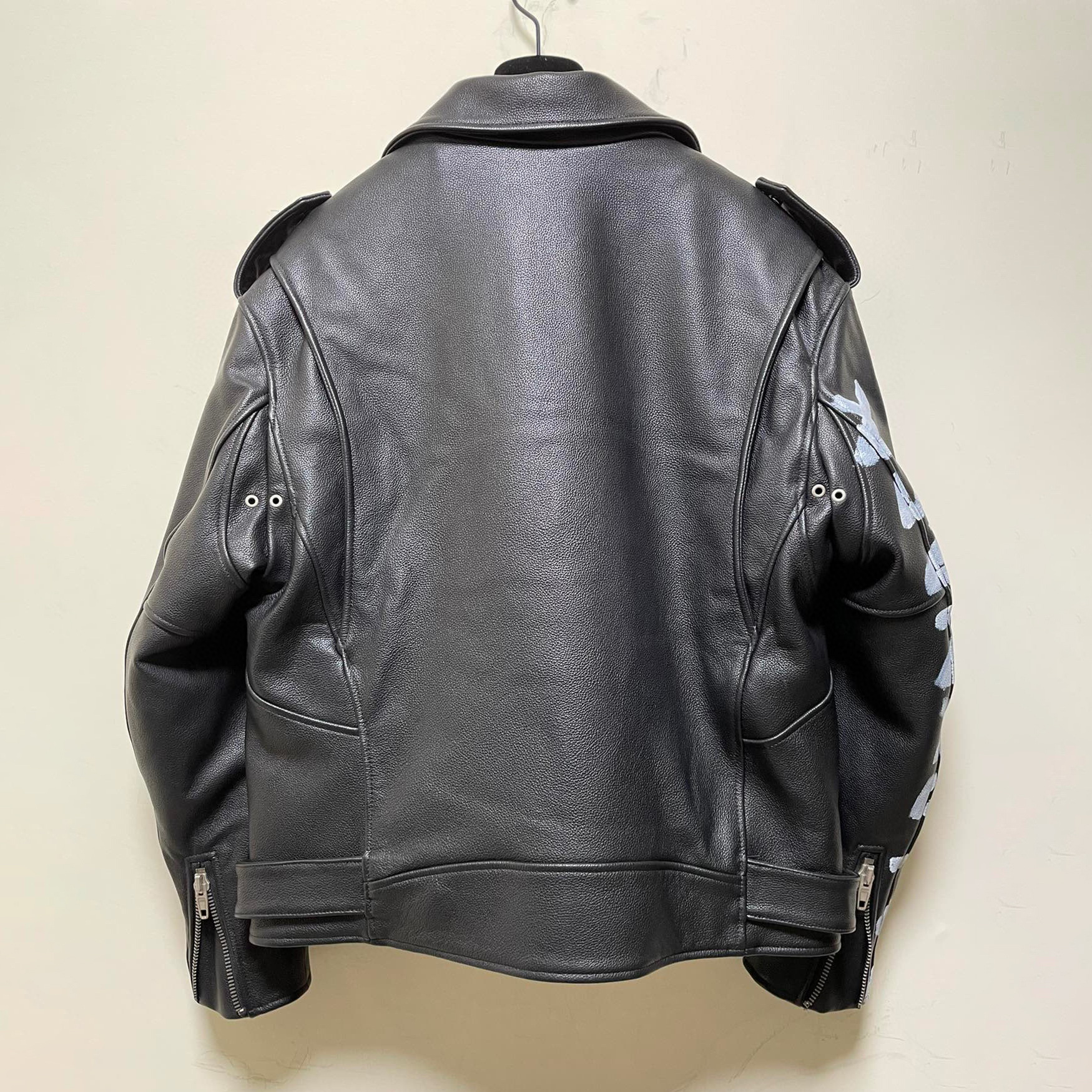 Balenciaga NIGO Man Biker Leather Zip Jacket #nigo95182