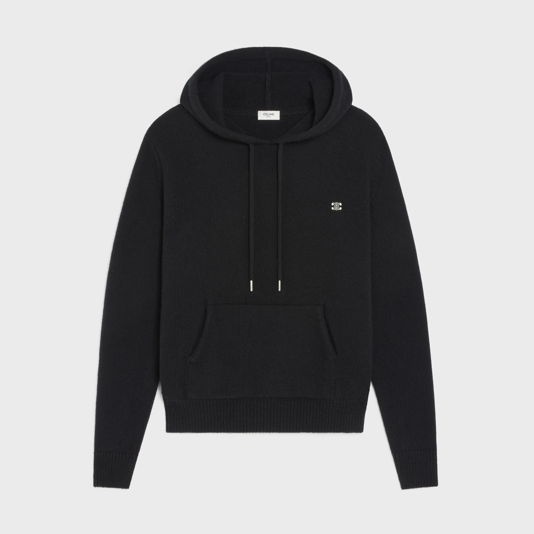 Celine NIGO Man Knitted Hooded Sweatshirt Black #nigo96121