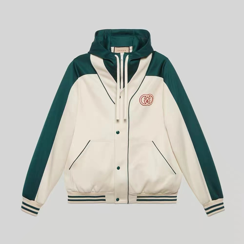 Gucci NIGO Man Colourblocked Hooded Jacket #nigo96124