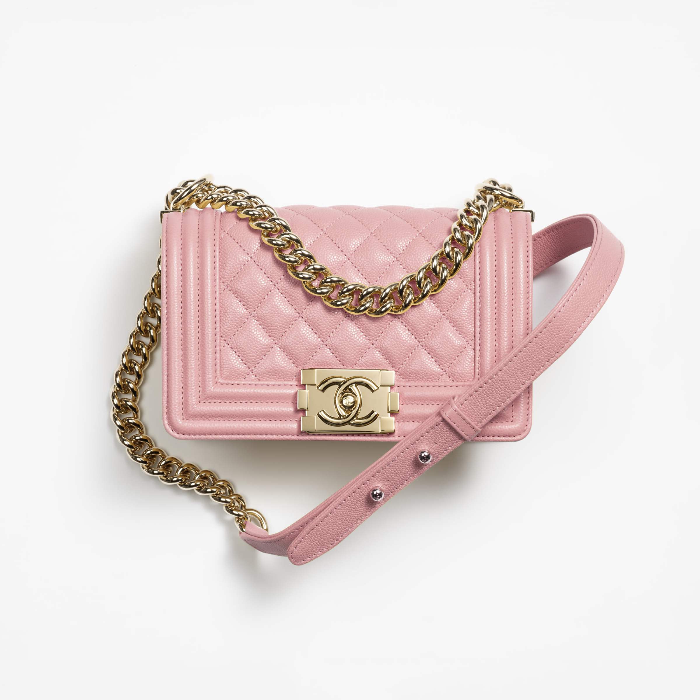 Chanel NIGO Leather Pink Chain Bag #nigo21565 - Nigo