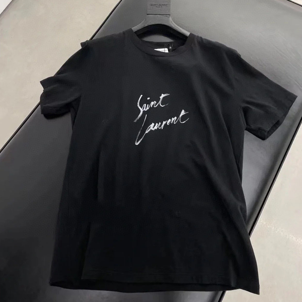 Ysl NIGO Black Letter Loose Short Sleeve T-shirt #nigo21618
