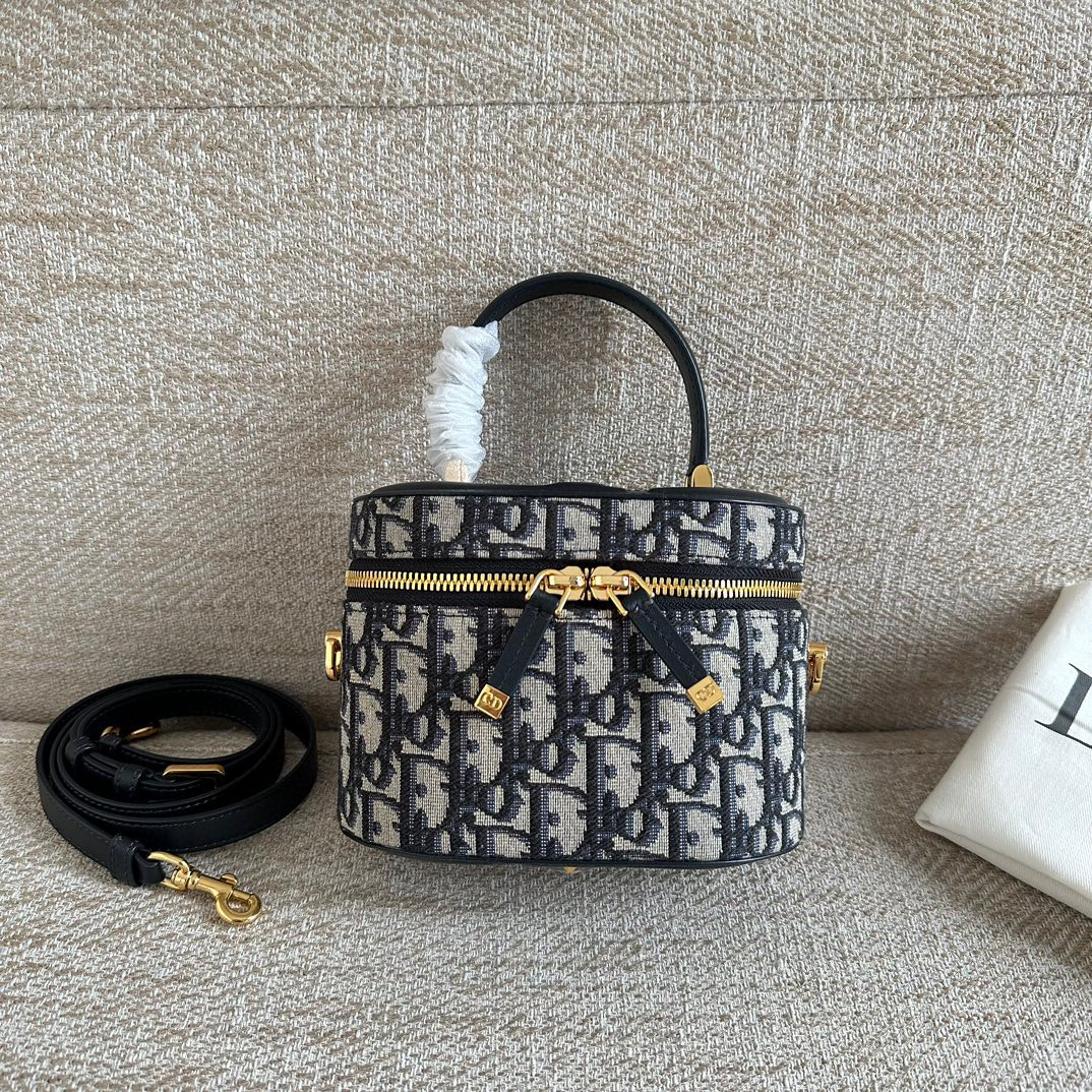 Dior NIGO Canvas Printed Zipper Small Square Bag #nigo21598