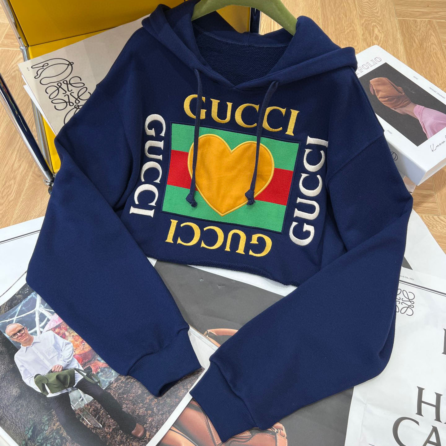 Gucci NIGO Navy Hooded Long Sleeved Sweater #nigo21615