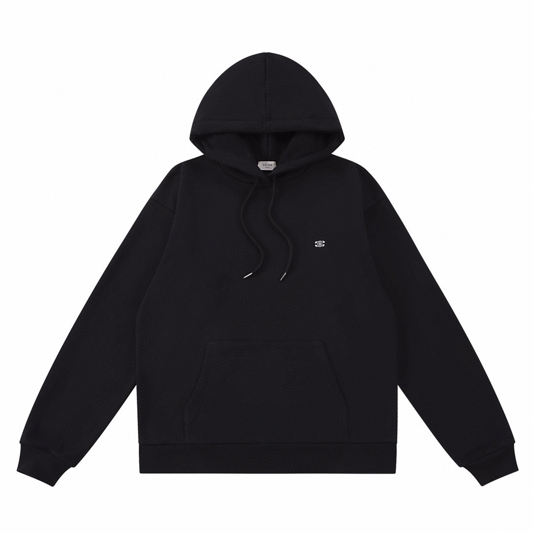 Celine NIGO Man Knitted Hooded Sweatshirt Black #nigo96121