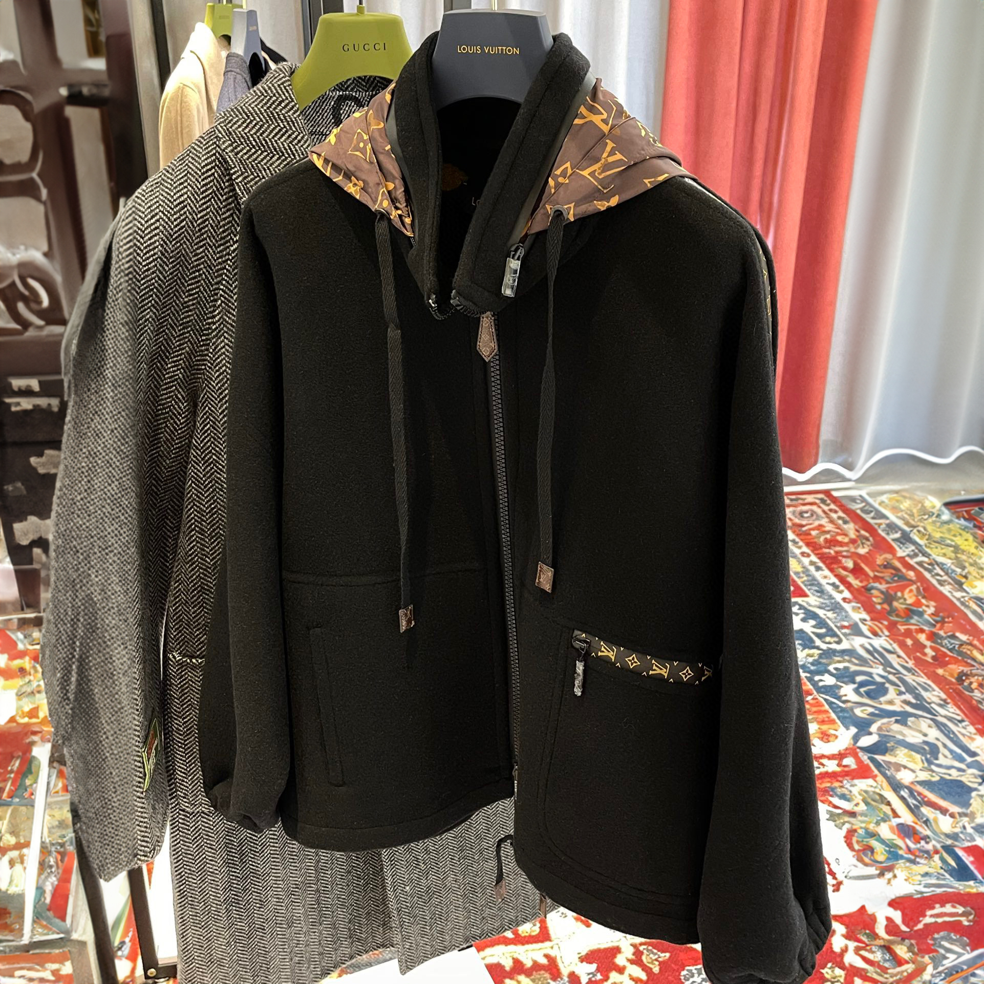 Louis Vuitton NIGO Hooded Long Sleeve Coat Cotton Jacket #nigo21563