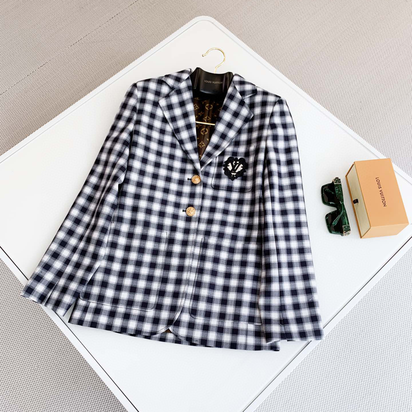 Louis Vuitton NIGO Plaid Suit Jacket #nigo21559