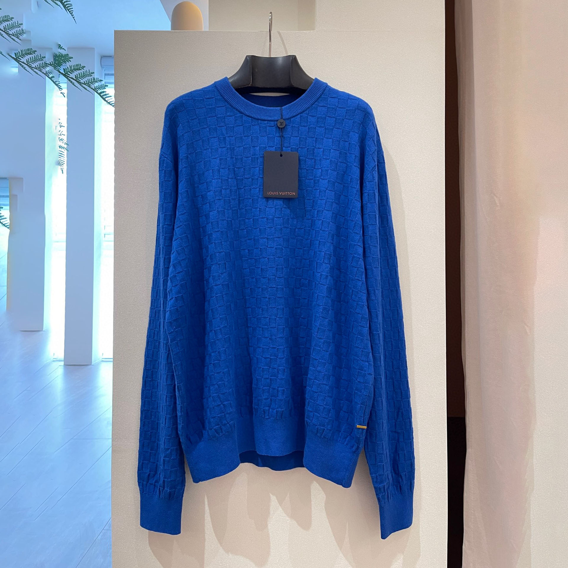 Louis Vuitton NIGO Man Cotton Crew Neck Long Sleeve Pullover Sweater #nigo96129