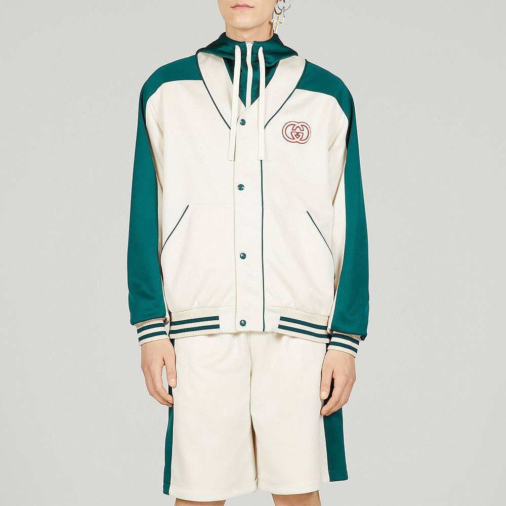 Gucci NIGO Man Colourblocked Hooded Jacket #nigo96124