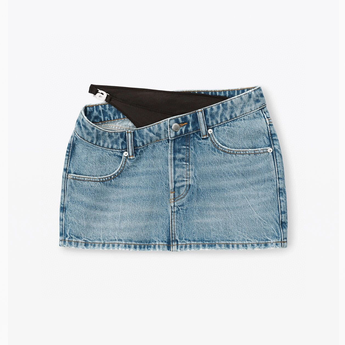Alexander Wang NIGO Woman Summer Blue Denim Half Skirt Ngvp #nigo6364