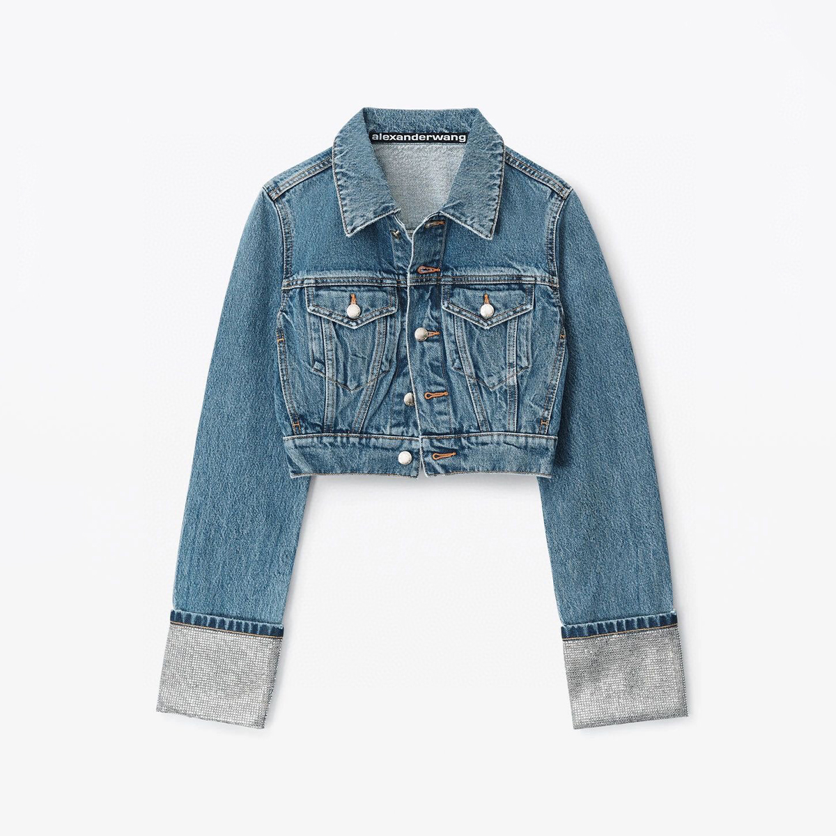 Alexander Wang NIGO Woman Short Long Sleeve Denim Jacket Ngvp #nigo6365