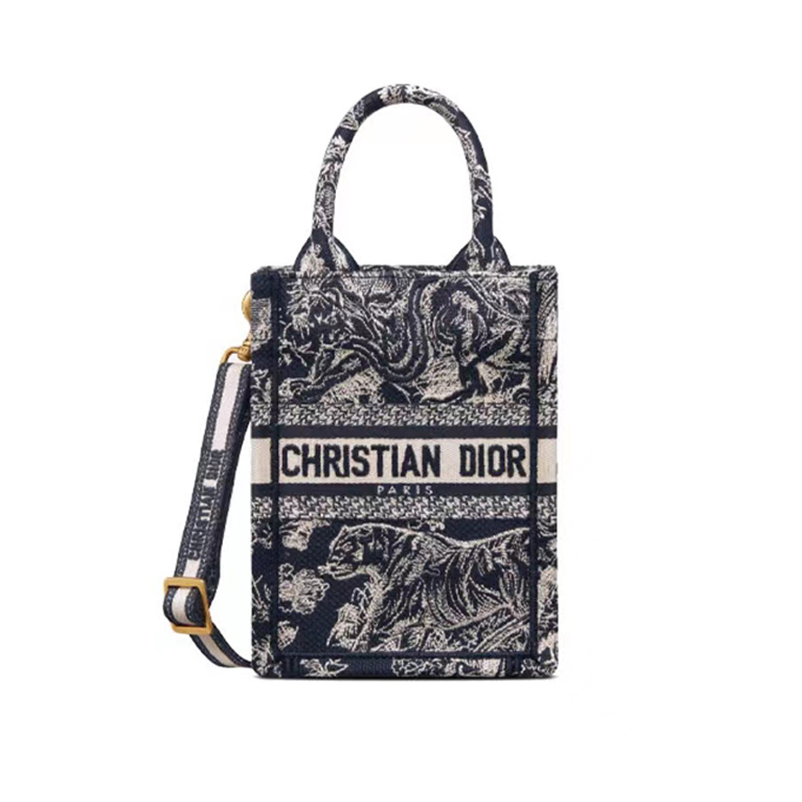 Dior NIGO Canvas Old Flower Full Print Portable Mini Tote Bag Mobile Case #nigo52165