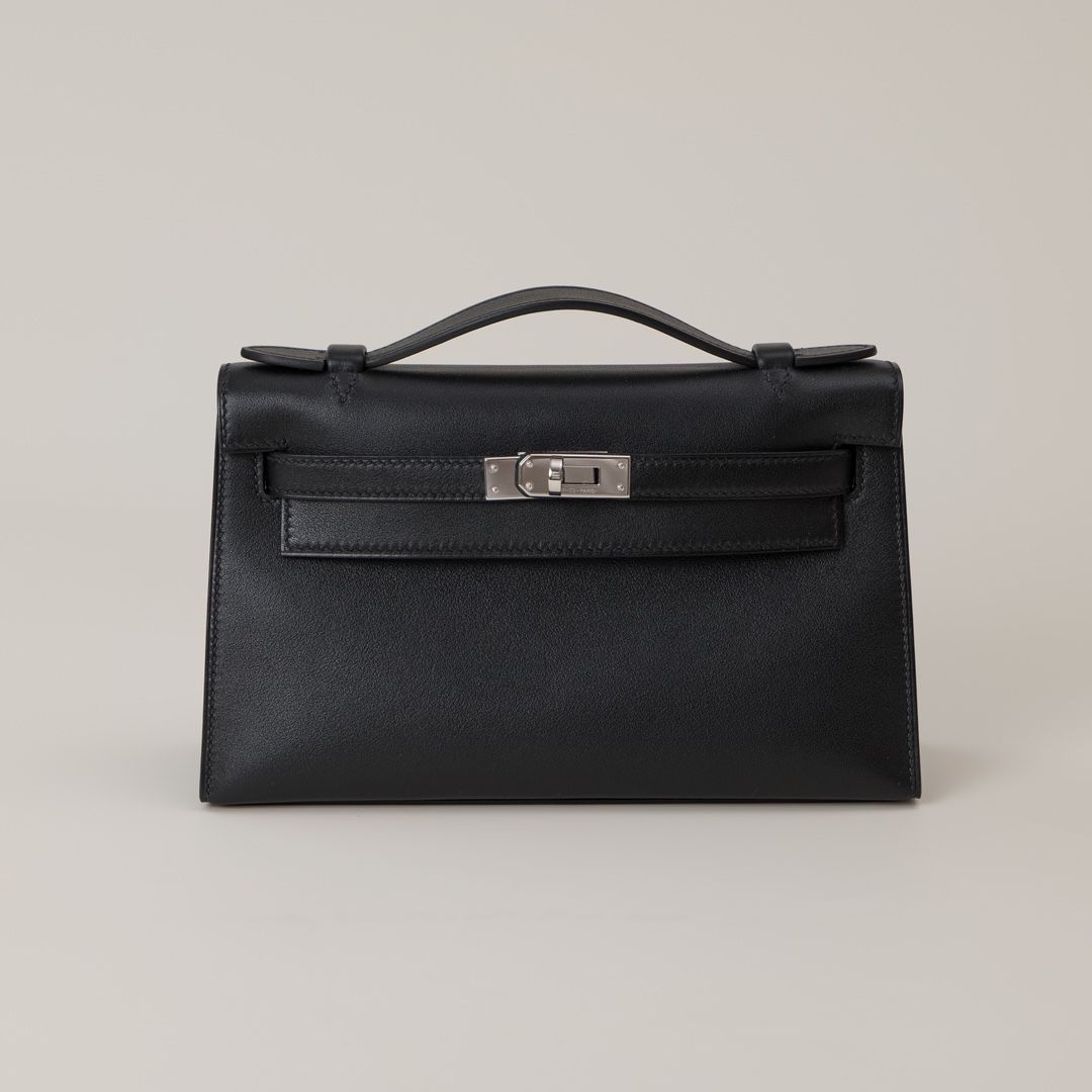 Hermès NIGO Solid Color Leather Clutch Bag #nigo96169