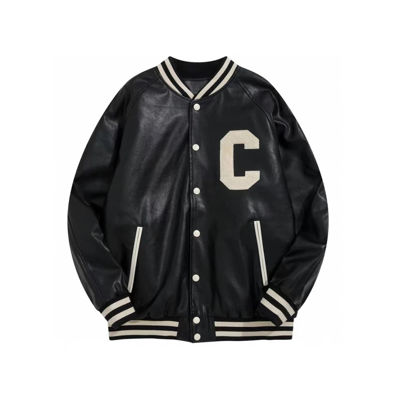 Celine NIGO Man Long Sleeve Leather Jacket Coat Ngvp #nigo6253